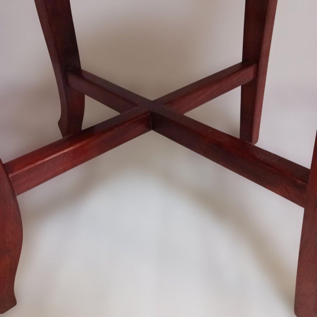 【美品/唐木家具】花梨 無垢材 ダイニングチェア 飾り椅子 アンティーク