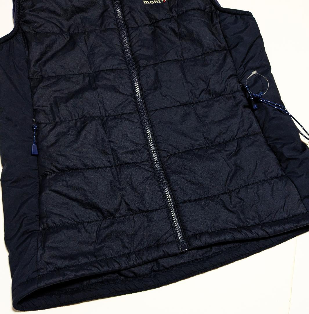 極美品 モンベル 最新／秋冬 ストレッチ U.L.サーマラップベスト 中綿ベスト
