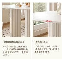 80cm 丸 テーブルのみ 白 食卓 円型 セラミック天板 耐熱 耐水