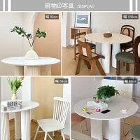 80cm 丸 テーブルのみ 白 食卓 円型 セラミック天板 耐熱 耐水