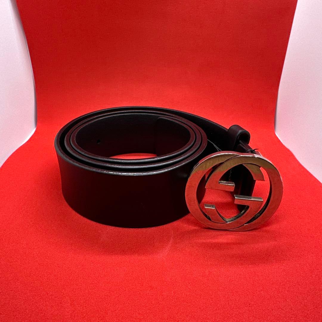 中古 GUCCI グッチ ベルト ブラック 368186 サイズ：85/34