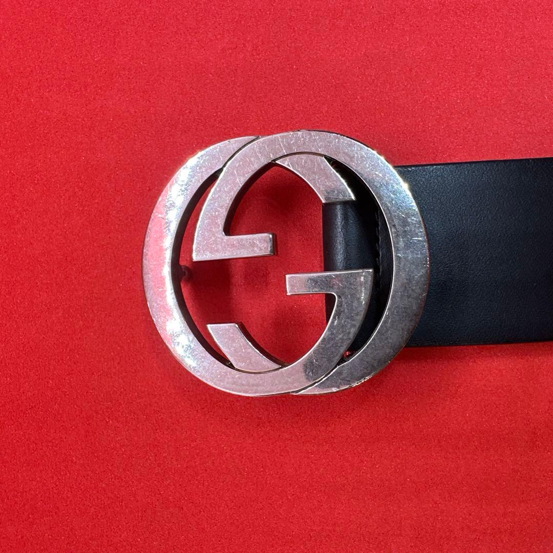 中古 GUCCI グッチ ベルト ブラック 368186 サイズ：85/34