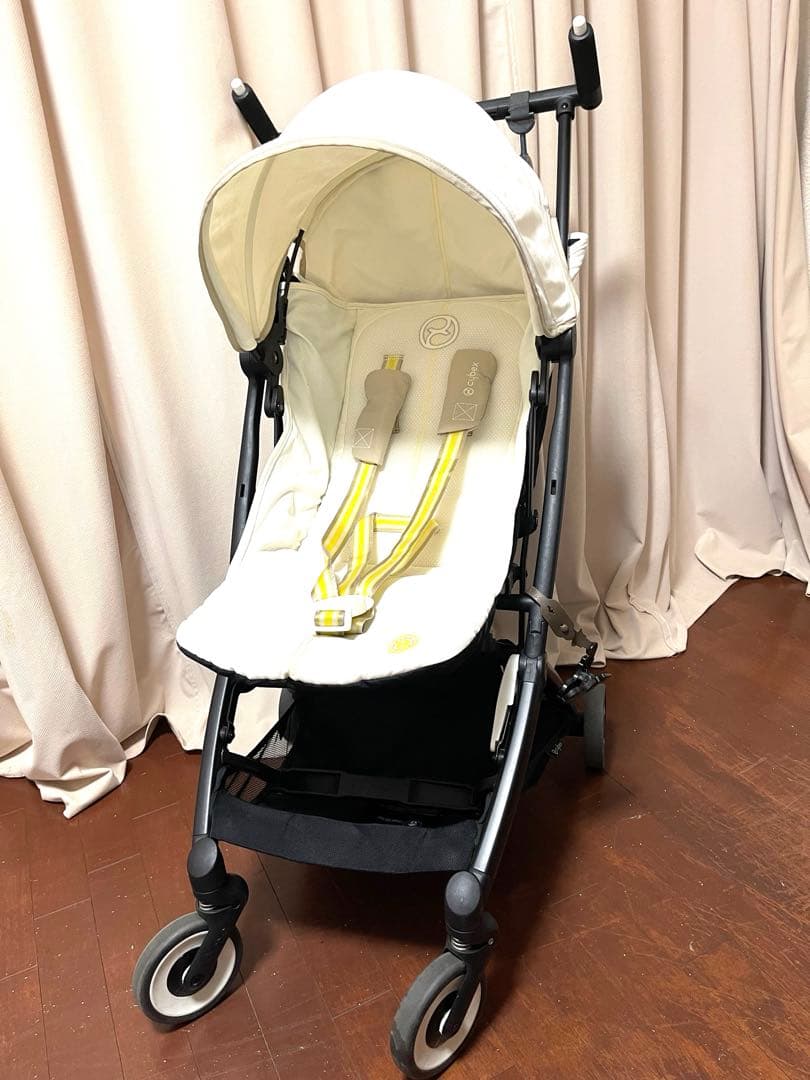 cybex ホワイト折りたたみベビーカー