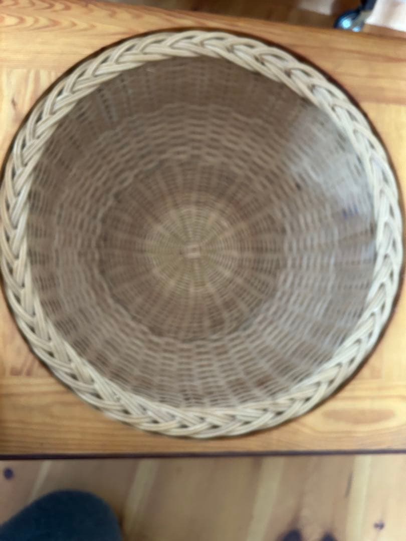 北欧　ビンテージ　ソーイングワゴン　バスケット　かご　手芸　裁縫箱