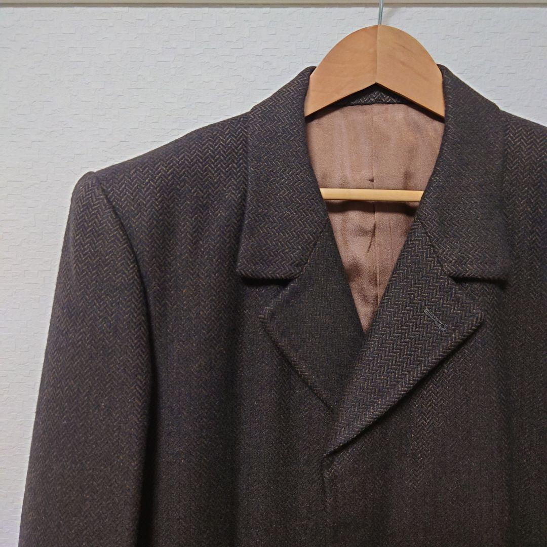 Made in England　チェスターコート　ダークブラウン　カシミア100