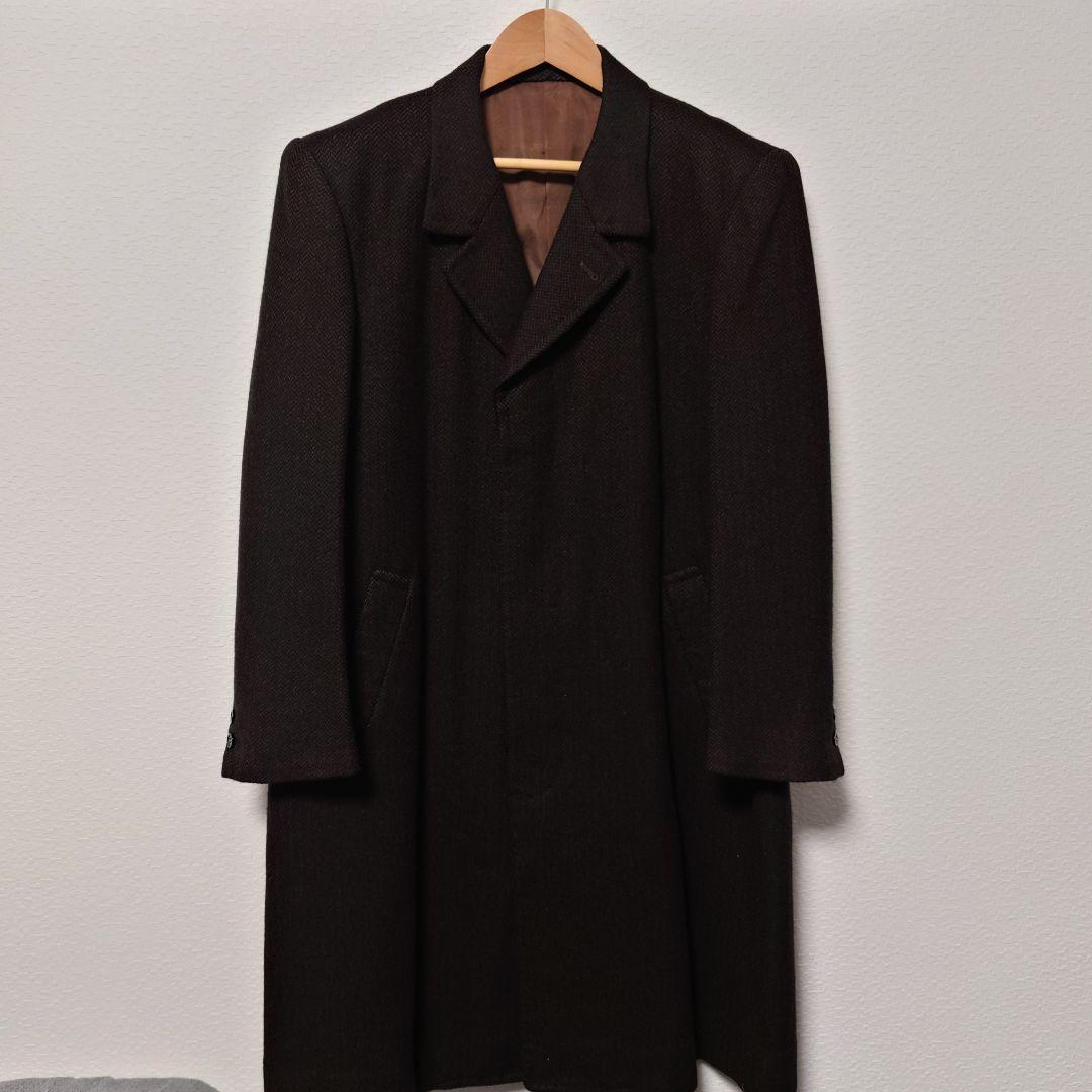 Made in England　チェスターコート　ダークブラウン　カシミア100