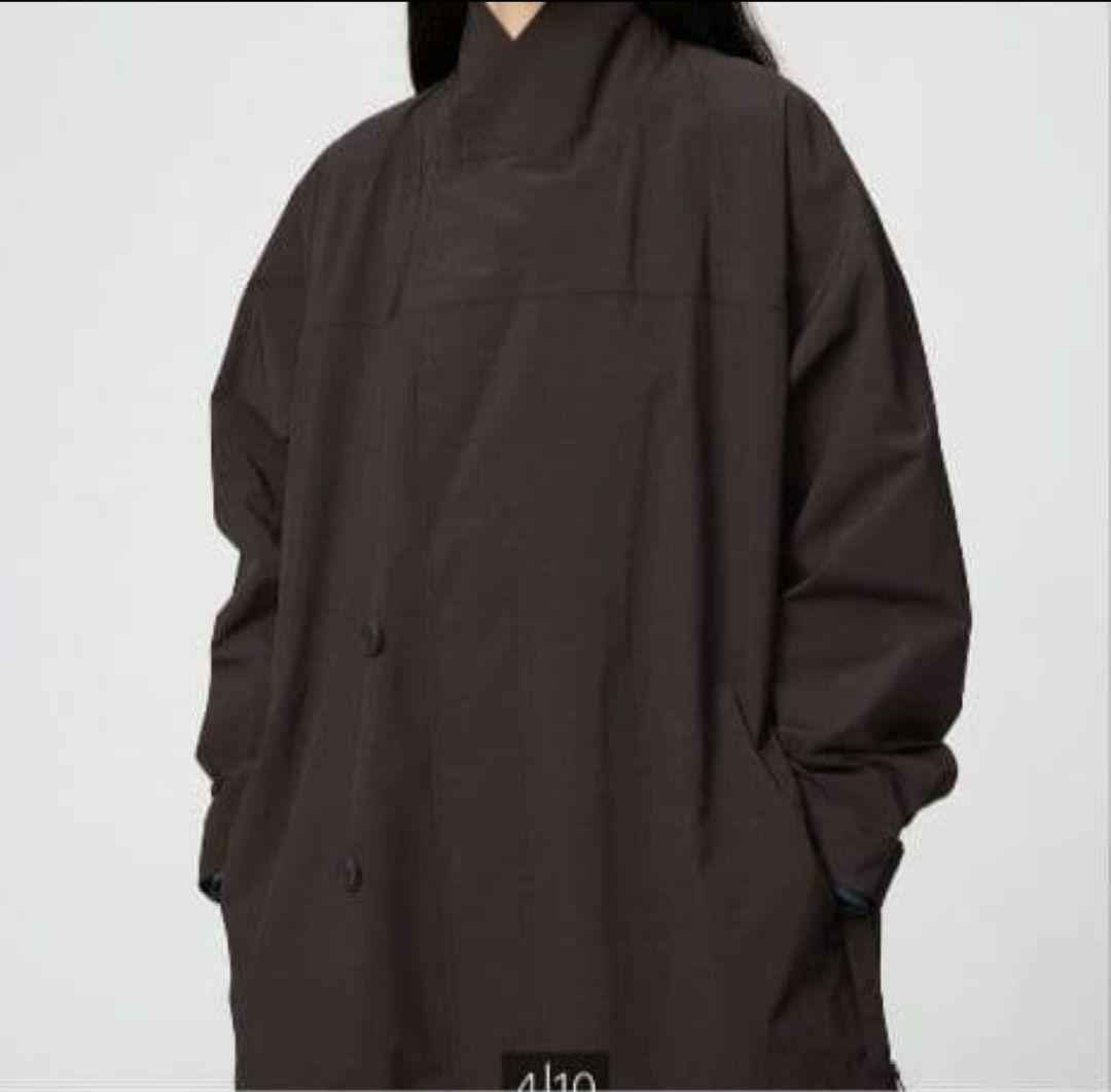 UNIQLOユニクロUステンカラーロングコートダークブラウンМタグ付き新品