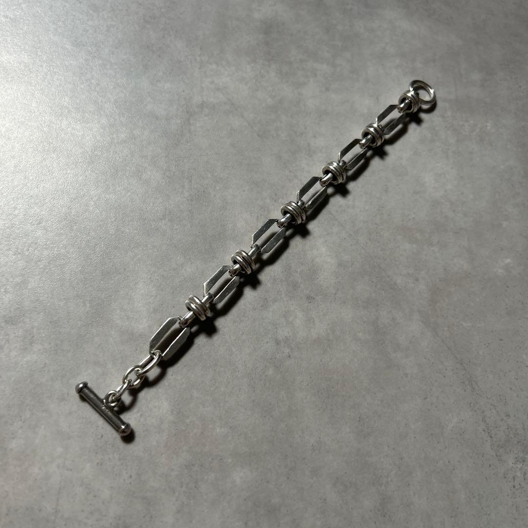 【NA】ヴィンテージ チェーン ブレスレット シルバー925 シェーヌダンクル型