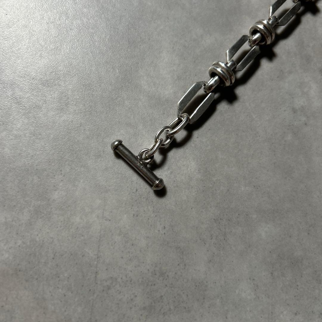 【NA】ヴィンテージ チェーン ブレスレット シルバー925 シェーヌダンクル型