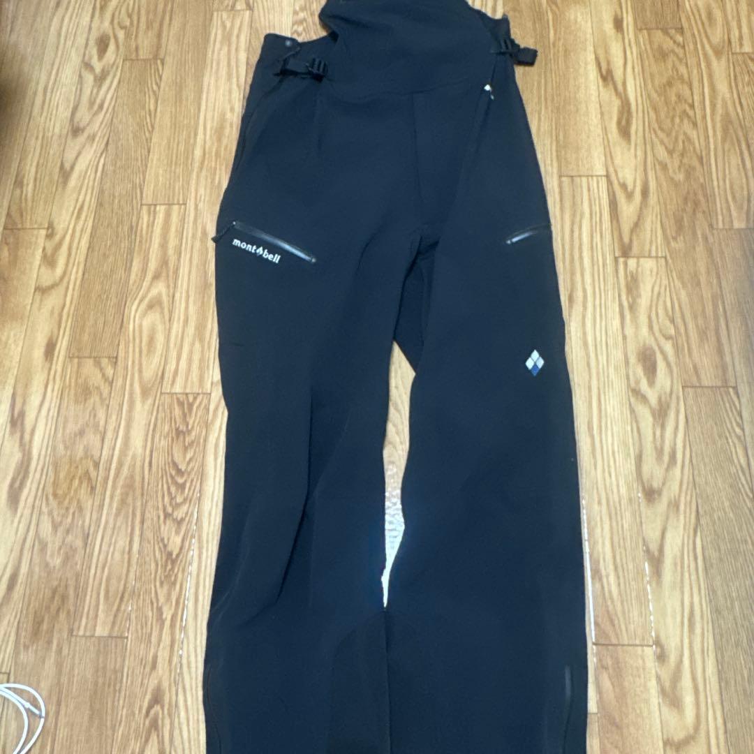 モンベル　パウダートラックビブパンツ　Lサイズ