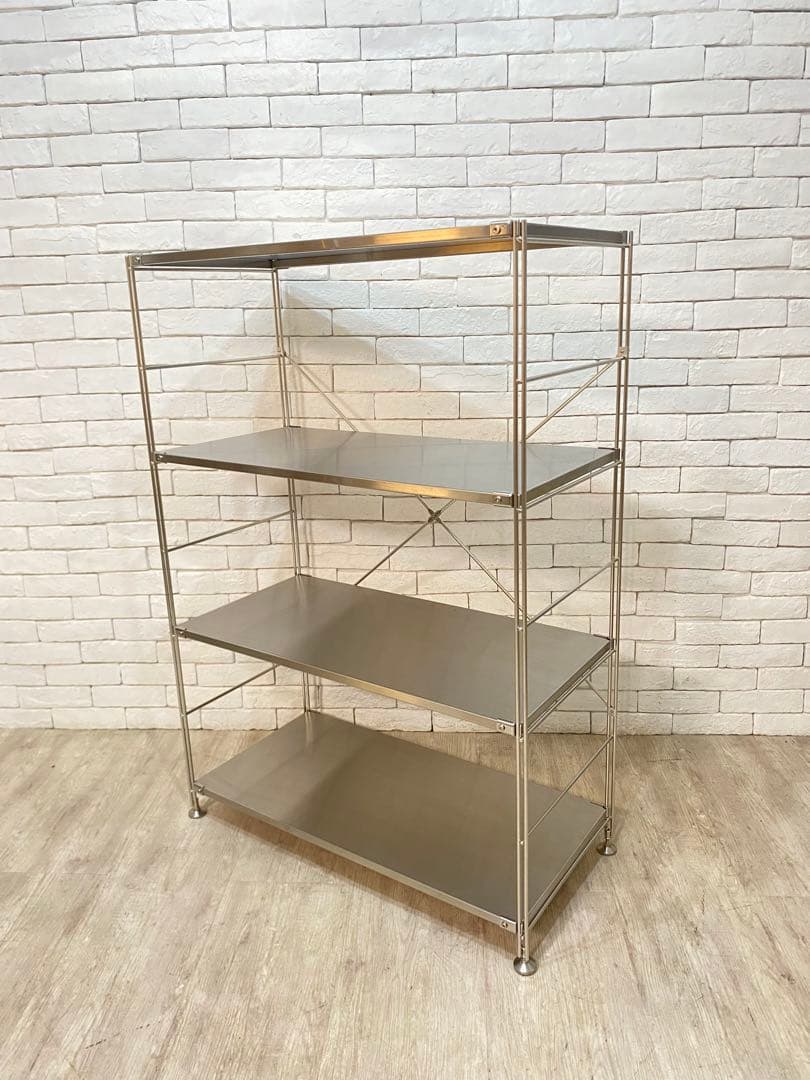 【東京都内23区配送無料】無印　ステンレスユニット　メタルラック　棚　陳列　収納