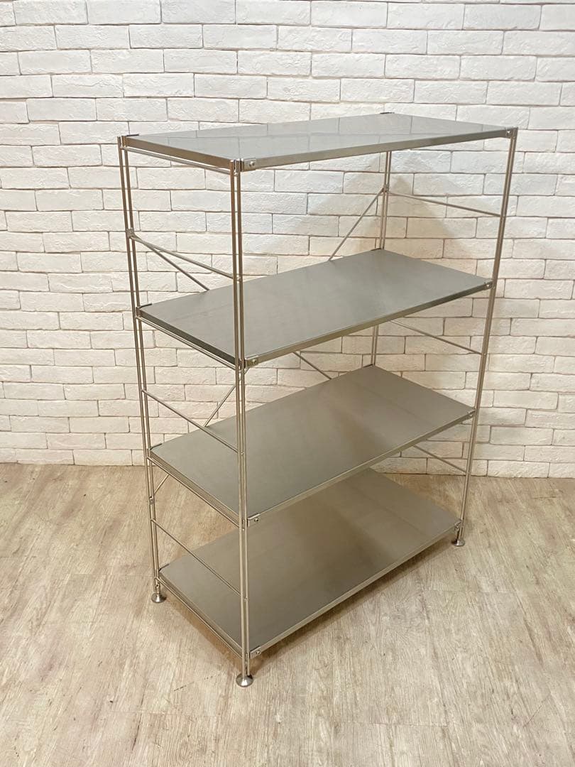 【東京都内23区配送無料】無印　ステンレスユニット　メタルラック　棚　陳列　収納