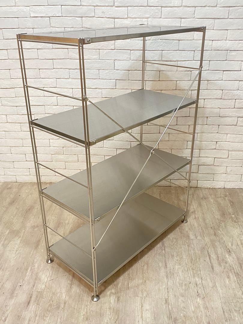 【東京都内23区配送無料】無印　ステンレスユニット　メタルラック　棚　陳列　収納