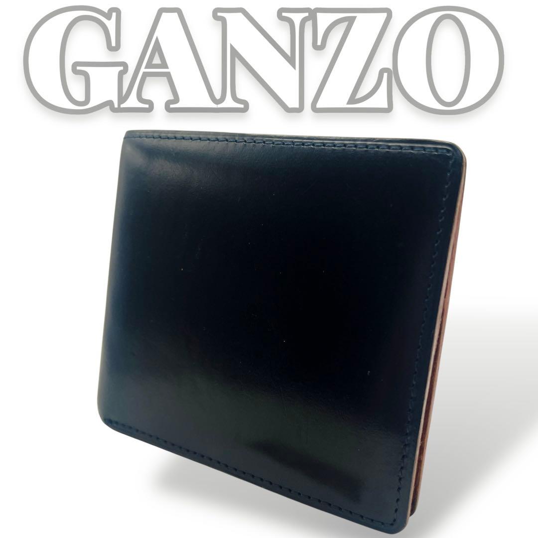 専用　GANZO シンブライドル ネイビー メンズ 折り財布 7541