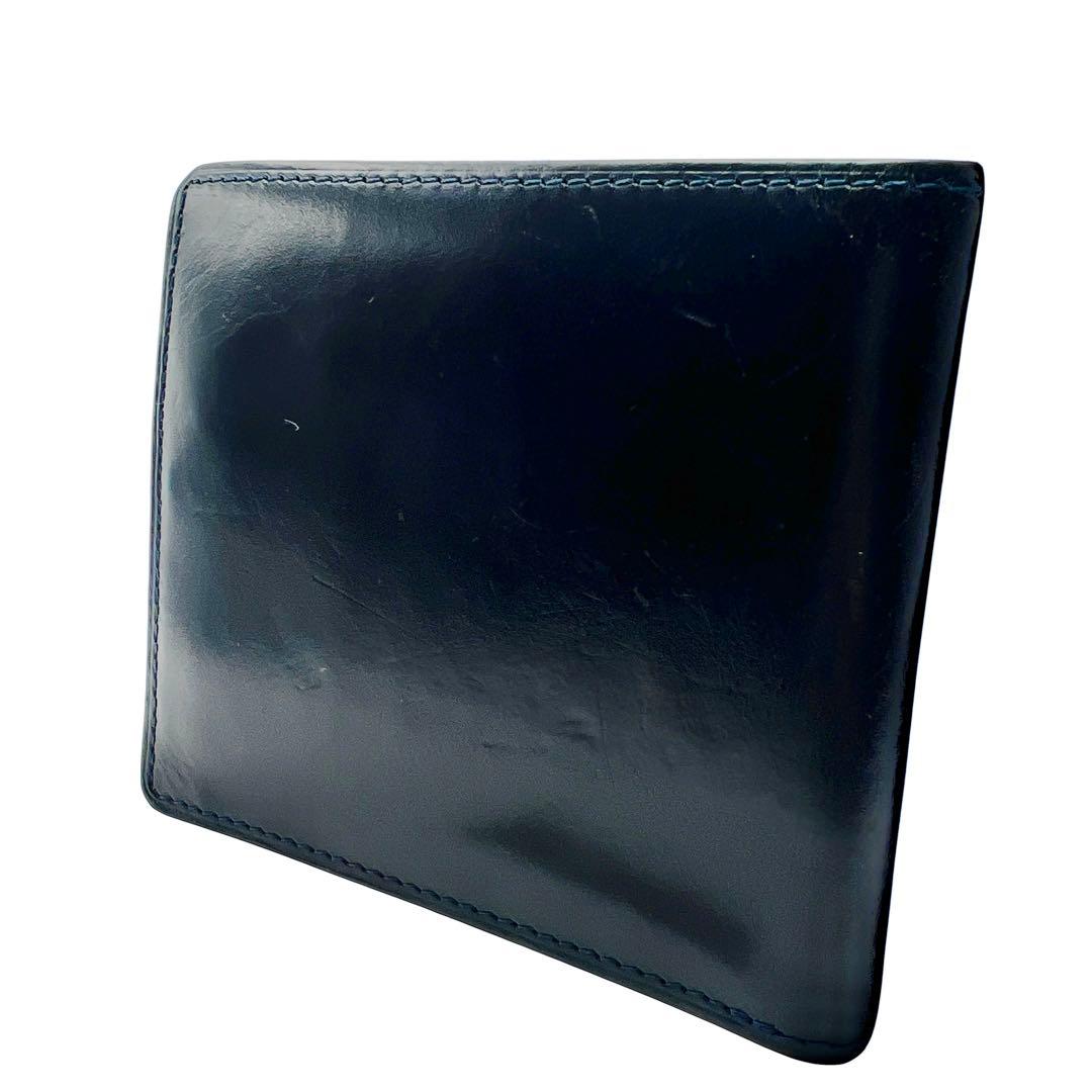 専用　GANZO シンブライドル ネイビー メンズ 折り財布 7541