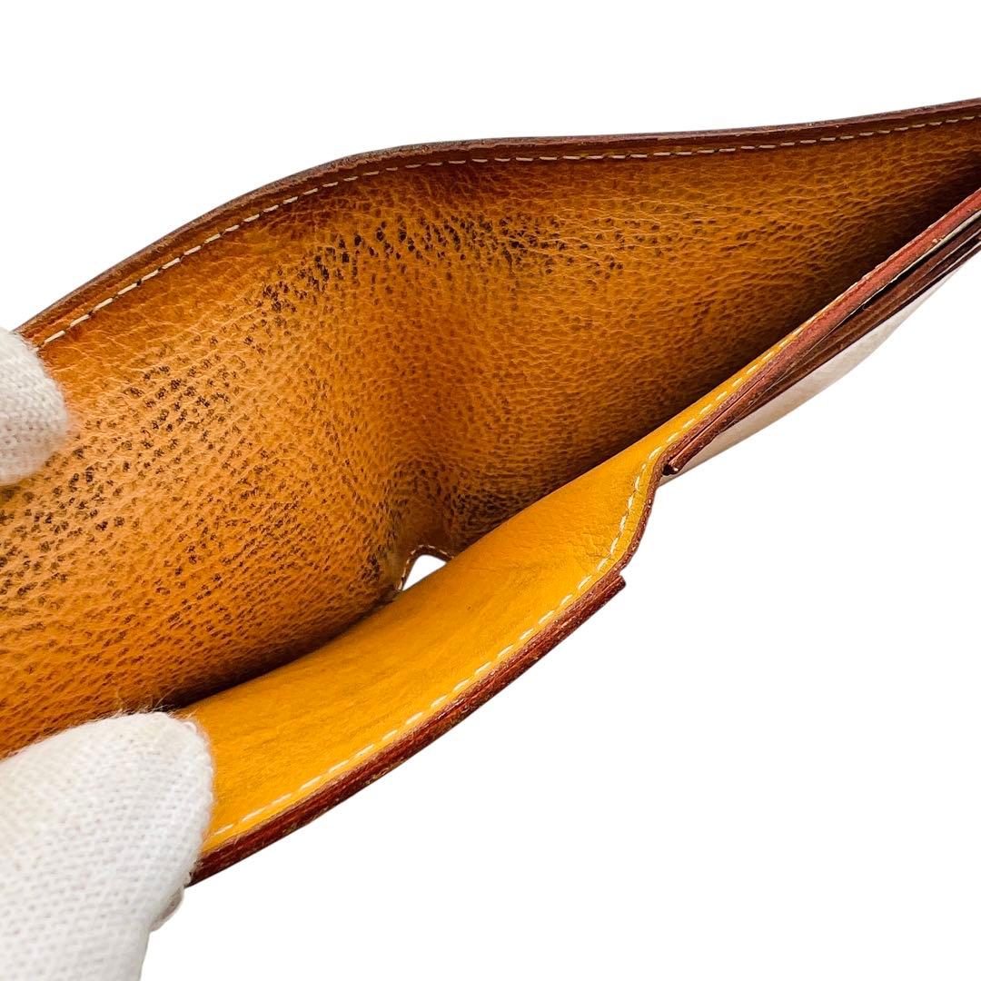 専用　GANZO シンブライドル ネイビー メンズ 折り財布 7541