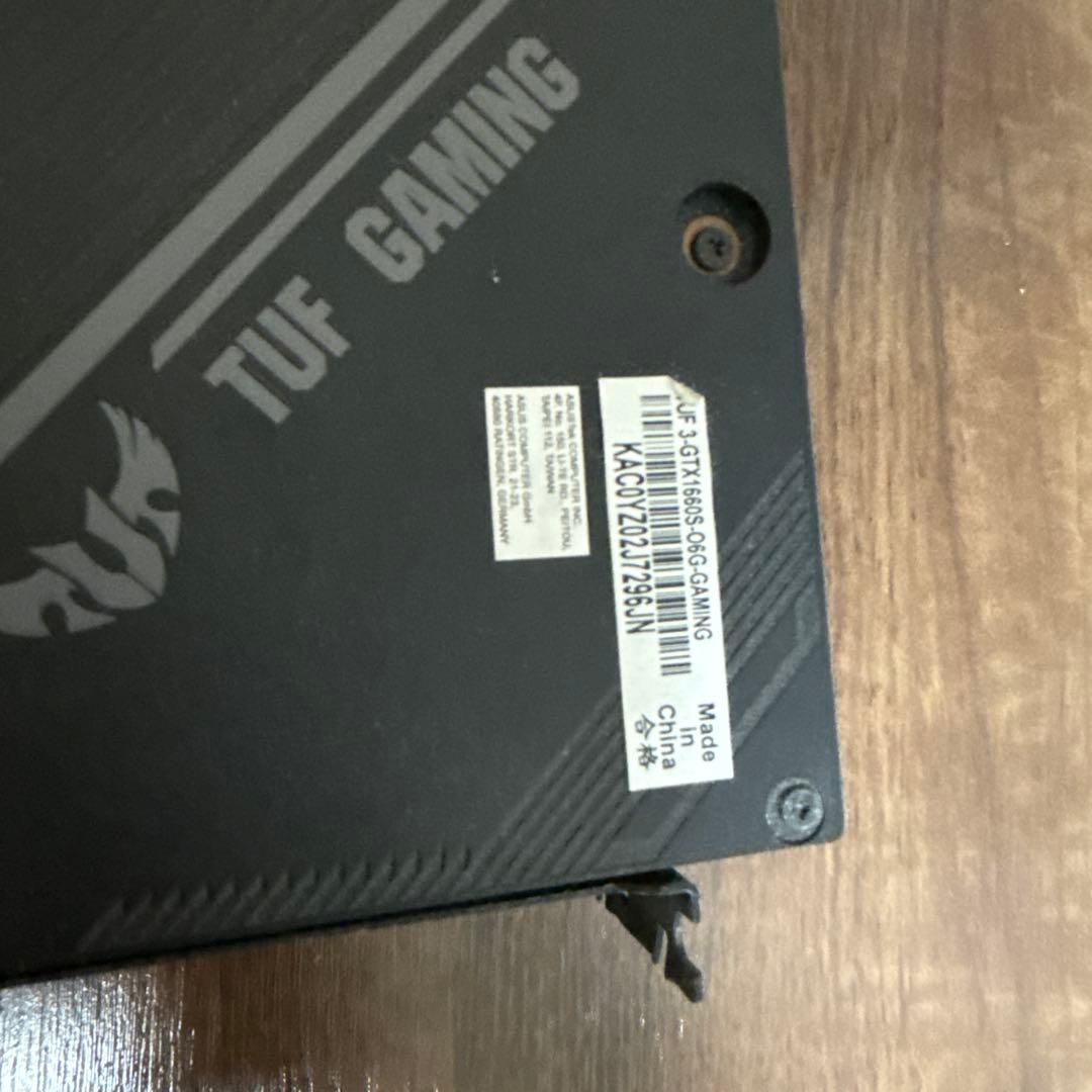 ASUS NVIDIA GeForce GTX 1660S 箱無し