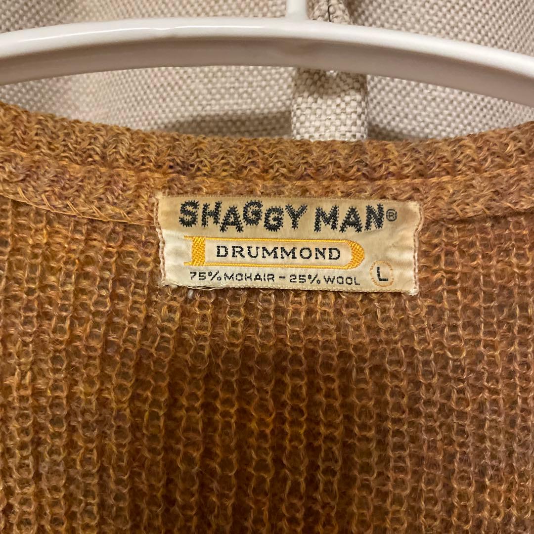 60sVINTAGE SHAGGY MAN DRUMMOND カーディガン L