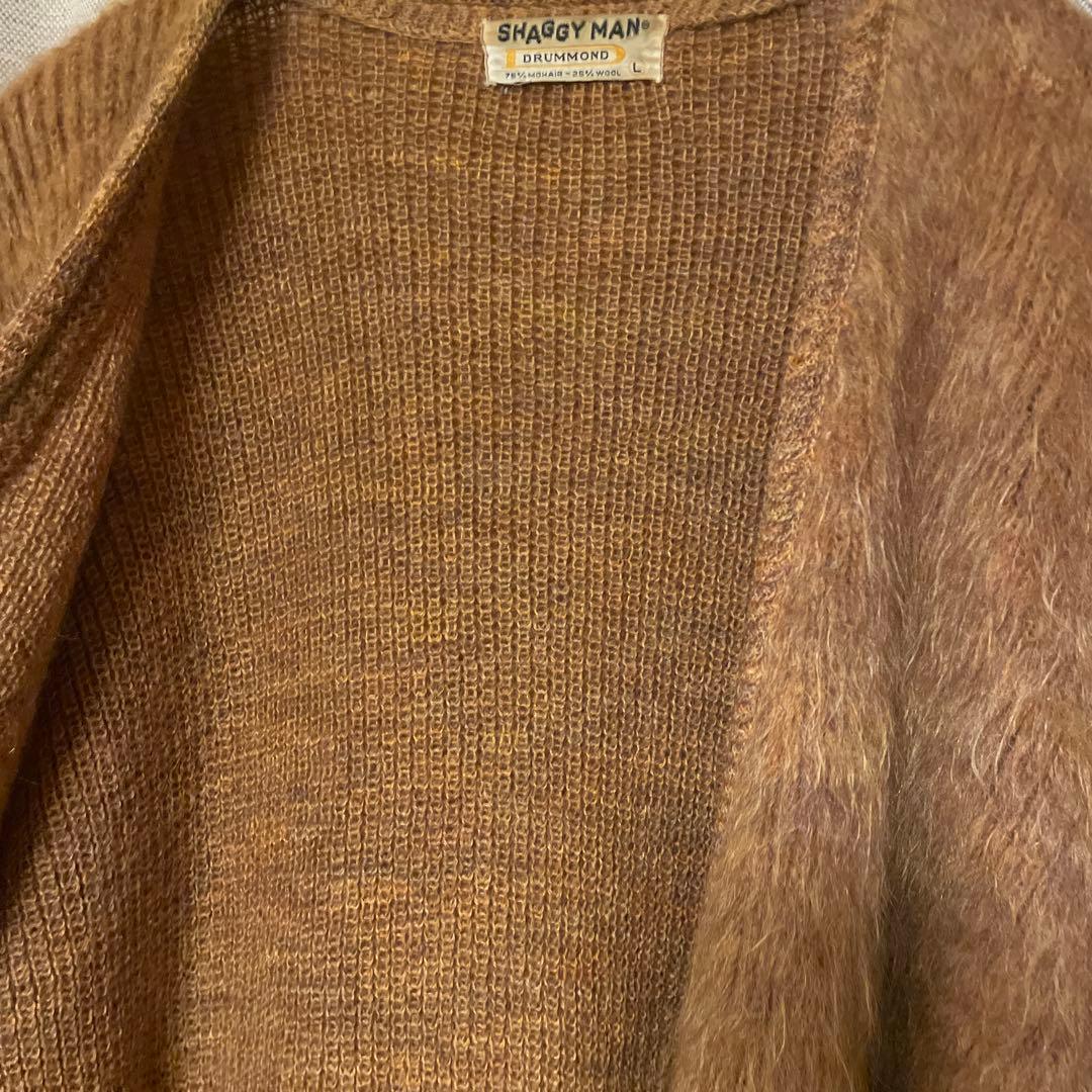 60sVINTAGE SHAGGY MAN DRUMMOND カーディガン L