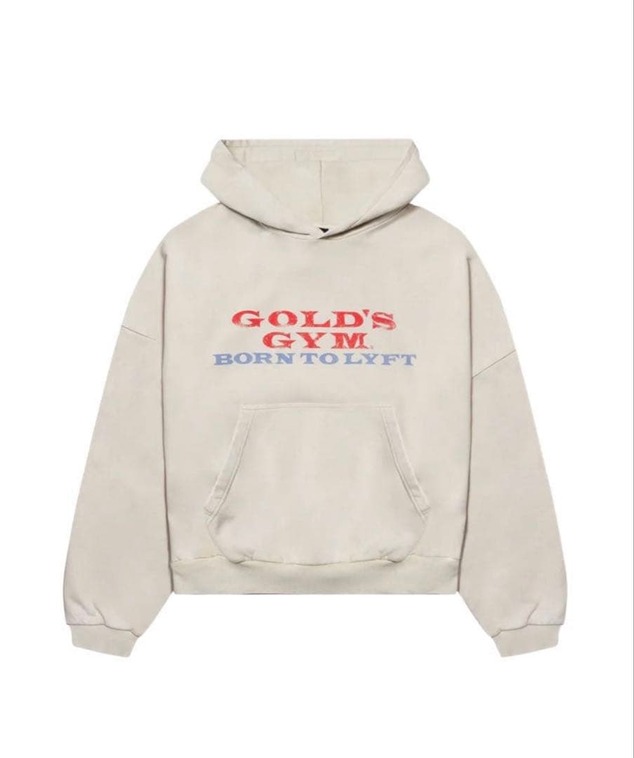 【Sサイズ】LÝFT × GOLD'S GYM LOGO HOODIE