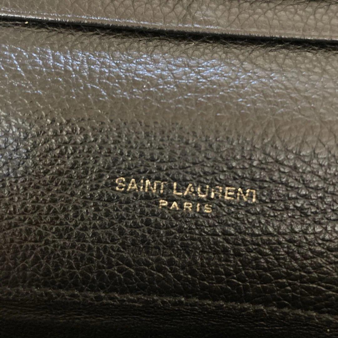 SAINT LAURENT タイニーモノグラムウォレット　ブラックレザー 長財布