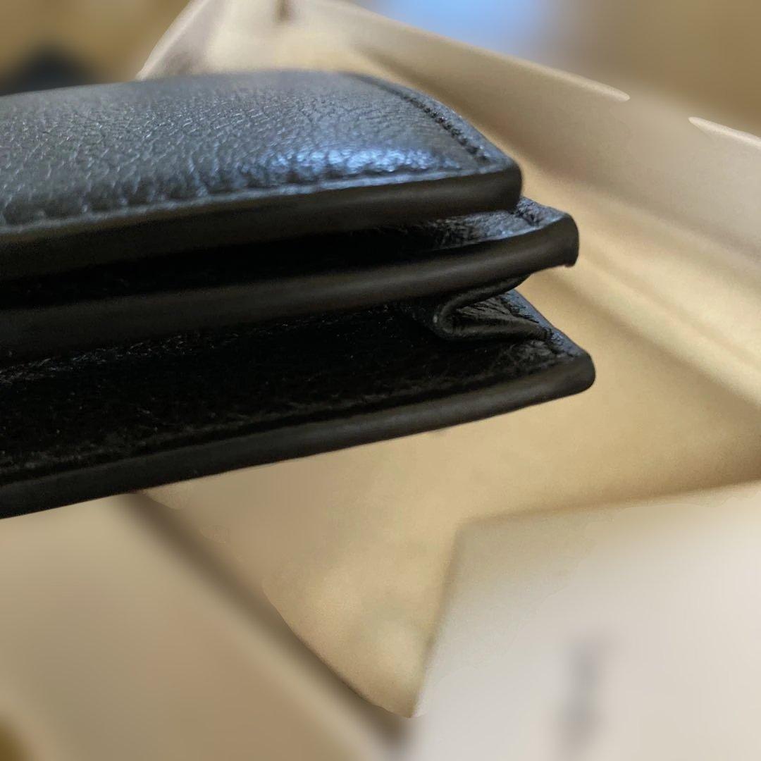 SAINT LAURENT タイニーモノグラムウォレット　ブラックレザー 長財布