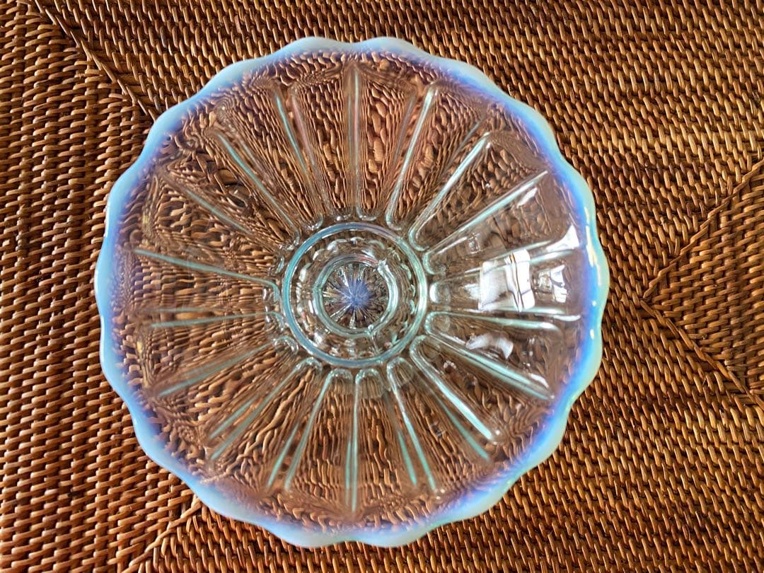 廃盤 新品 廣田硝子 雪の花 サンデー フラッペ デザートグラス ペア2個