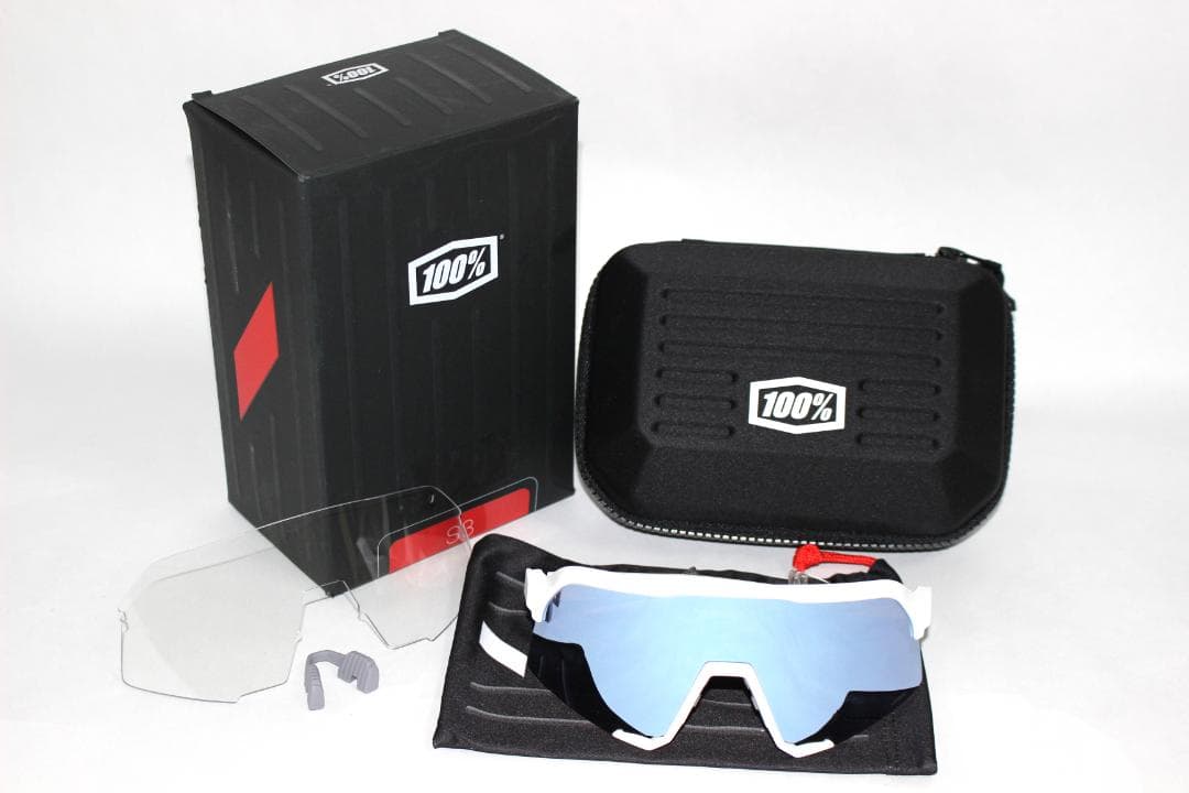 100％ S3 HiPER®レンズ WHT/BLU ワンハンドレッド