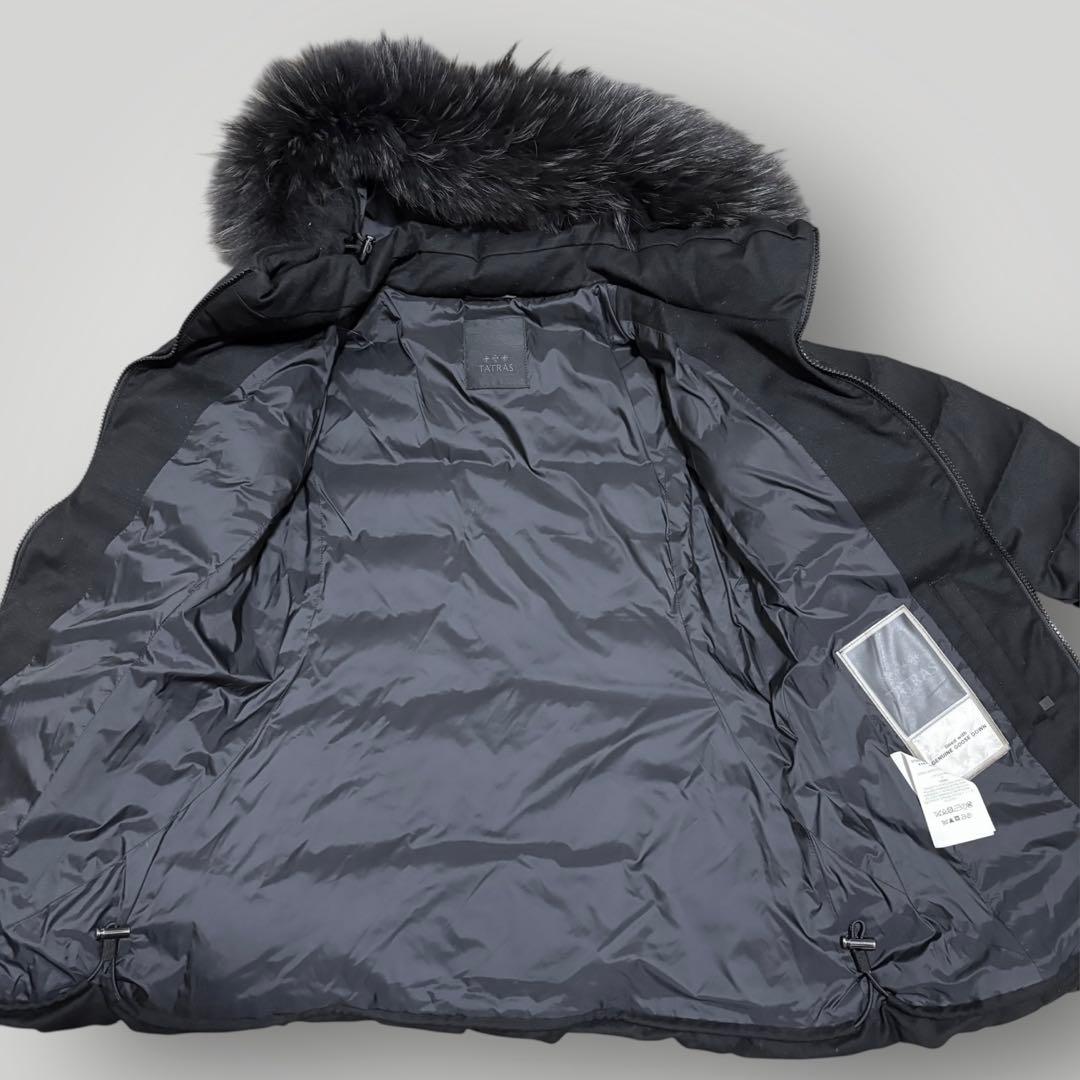 22AW・美品　TATRAS KOSAVA ファー付　ダウンジャケット　ブラック