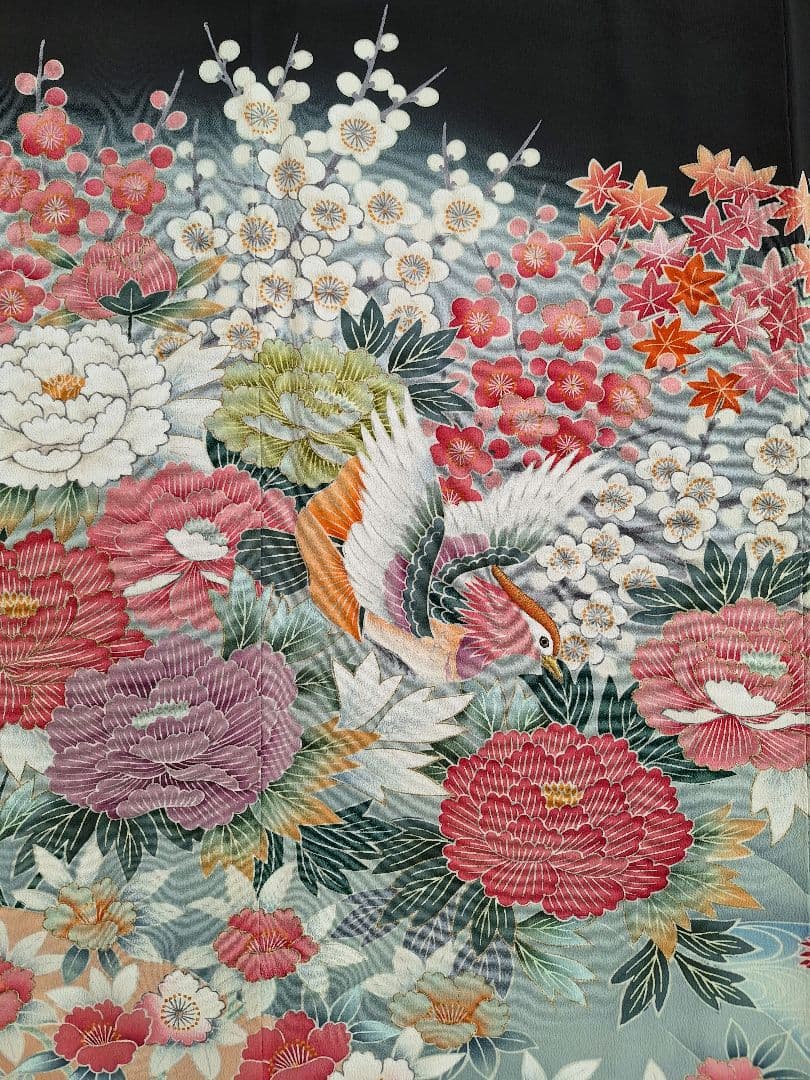 着物リメイクワンピース3627