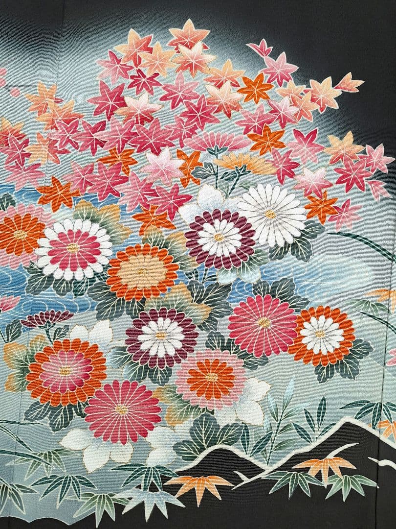 着物リメイクワンピース3627