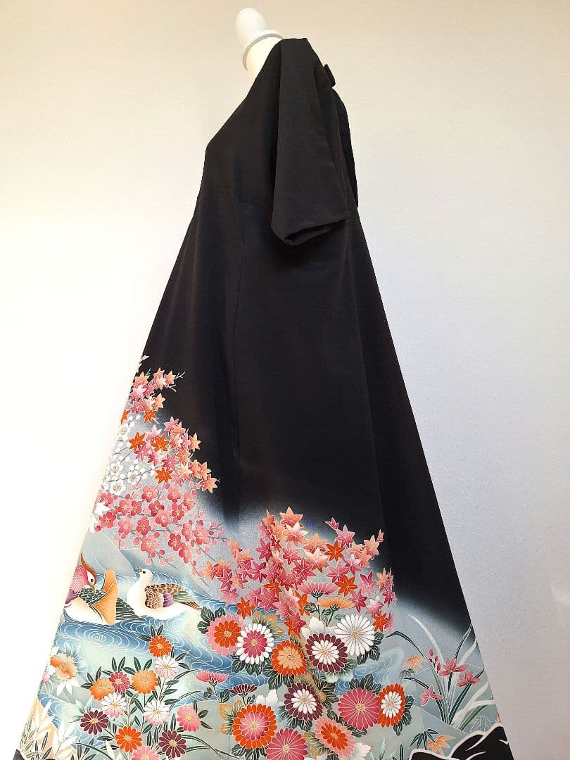 着物リメイクワンピース3627