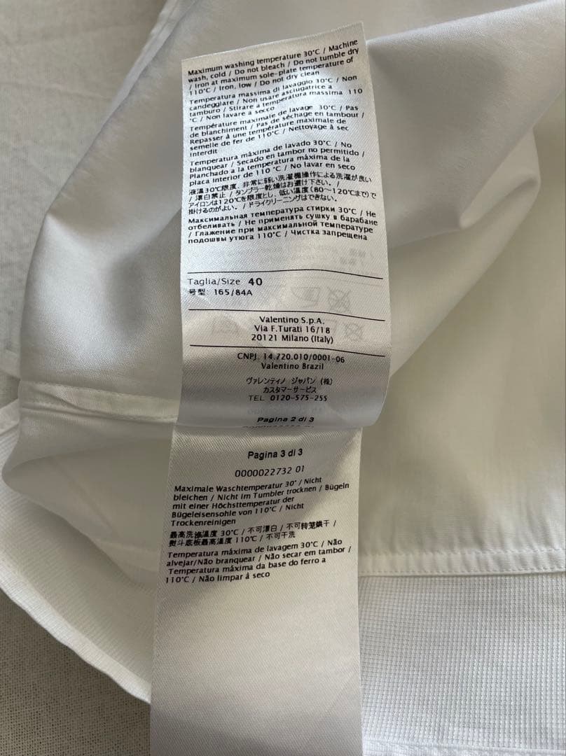 ヴレンティノ　ブラウス　シャツ　ケープ