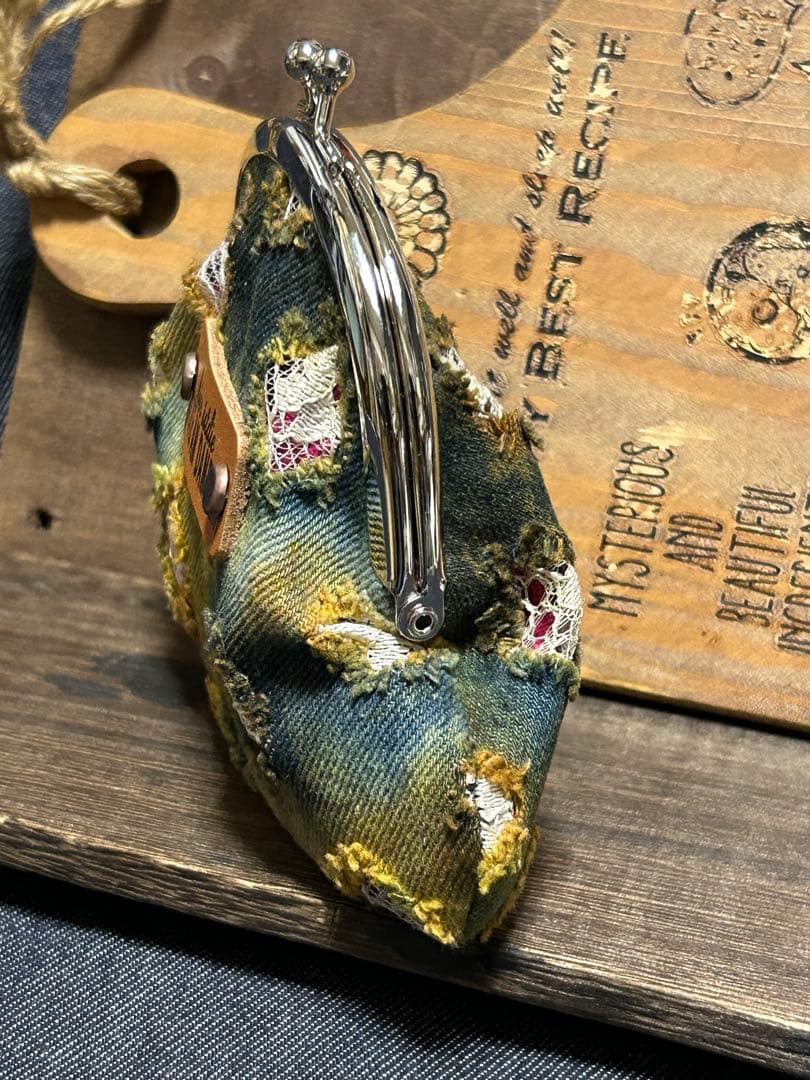 コラボ‼️さゆり染めがま口ちゃん♡No.800‼️