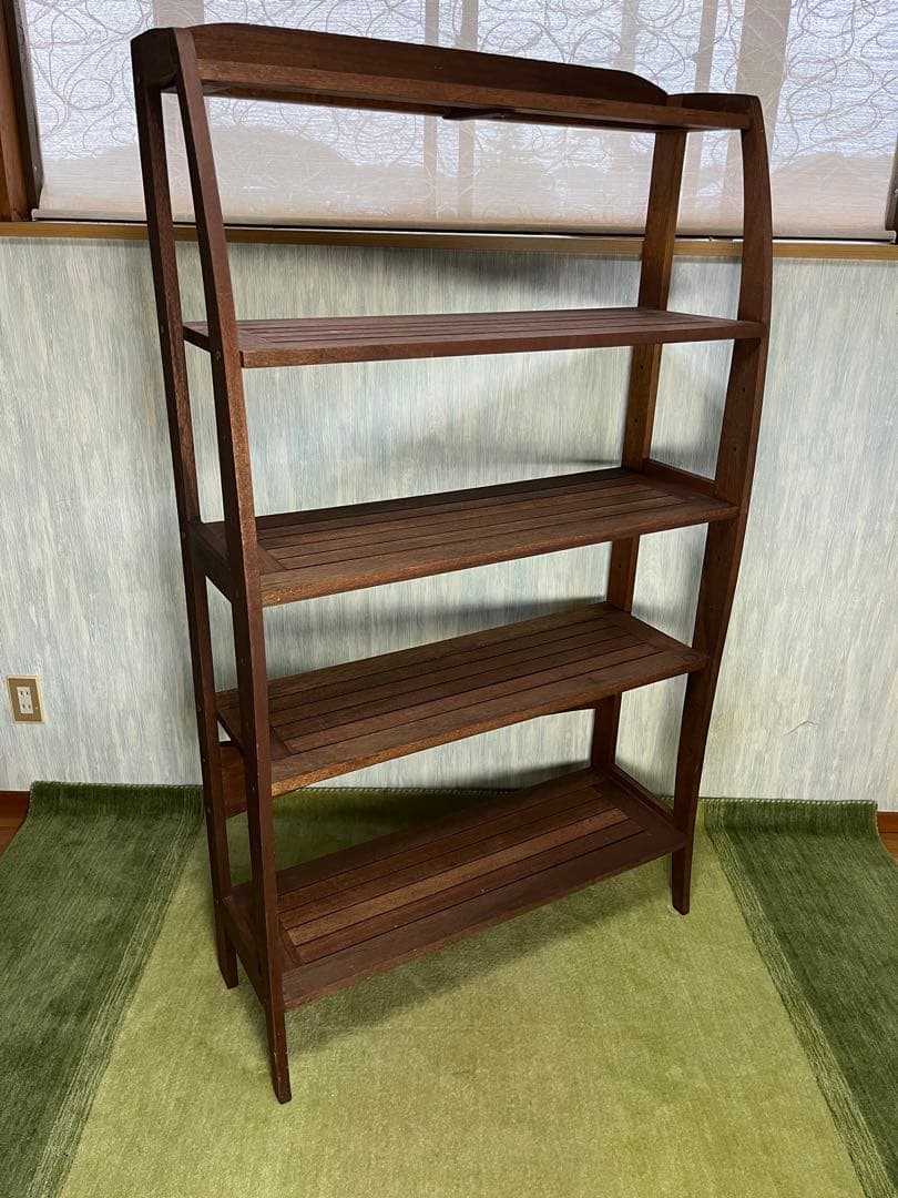 【フォレストバレー】アンティーク　無垢材5段オープンシェルフ