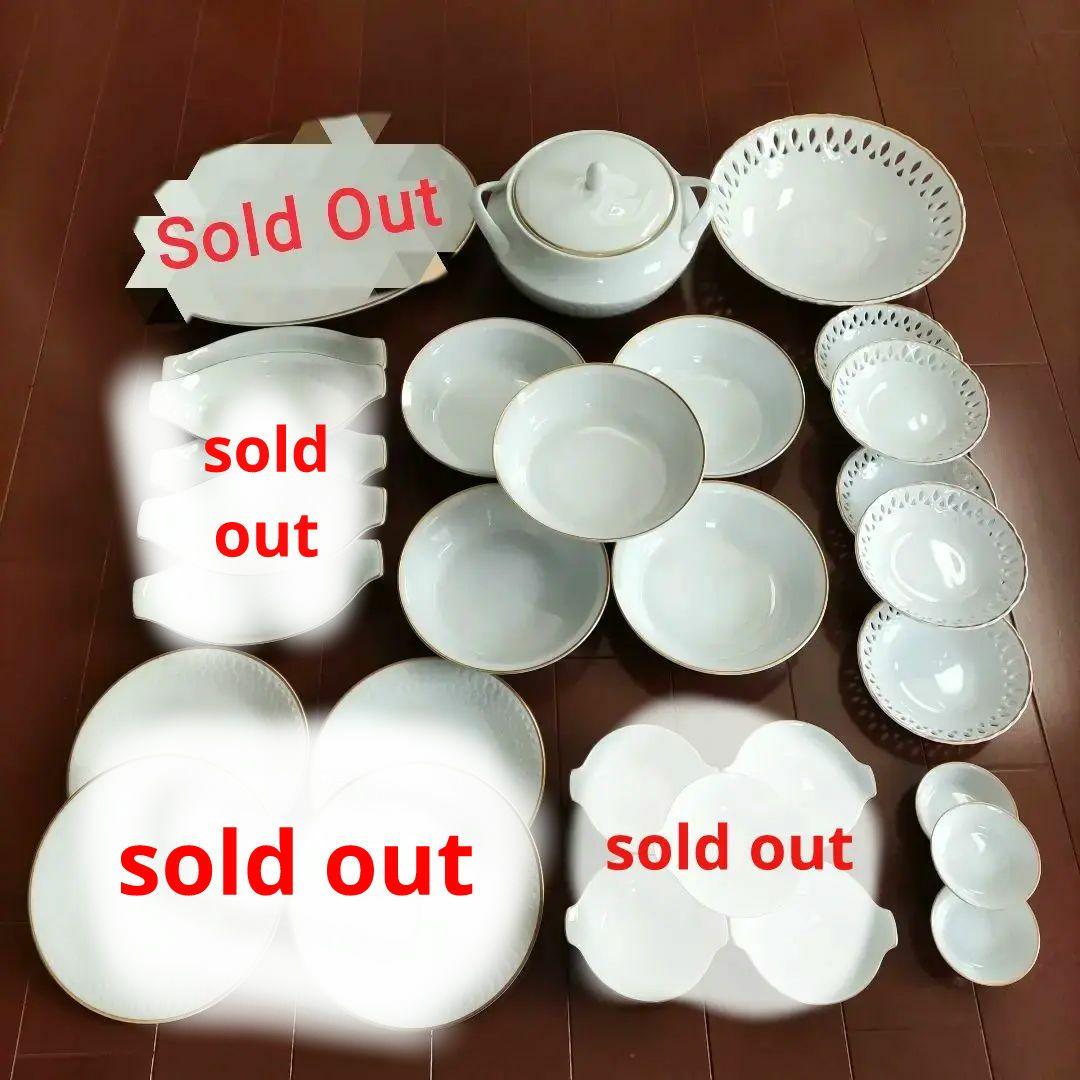 kowa fine china ホワイトシャルマン光和陶器 7種類24品