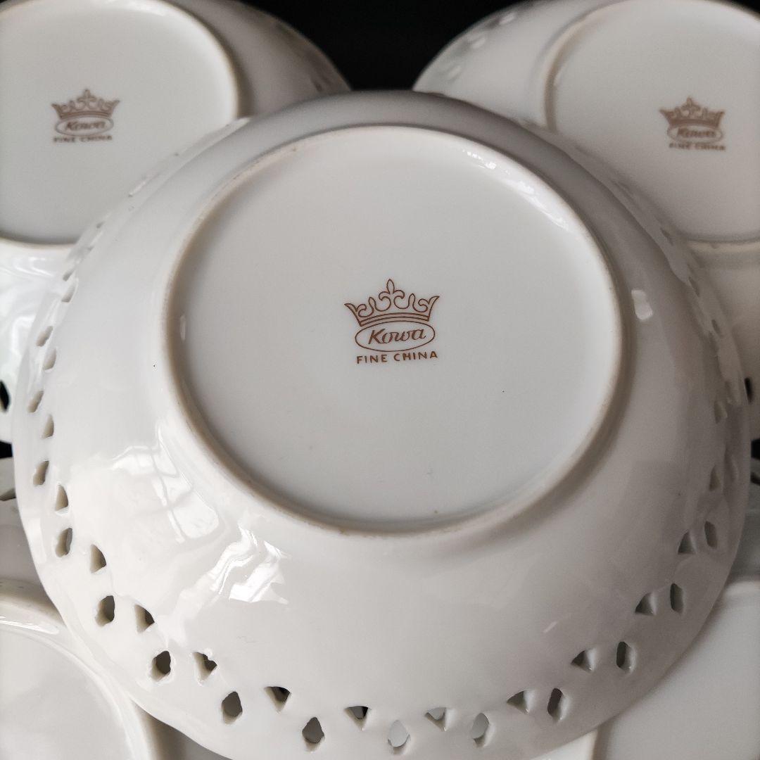 kowa fine china ホワイトシャルマン光和陶器 7種類24品