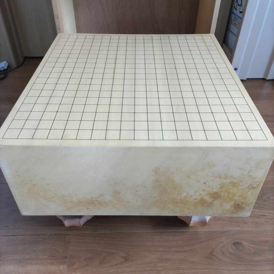 囲碁セット 　天然木製碁盤と那智黒、蛤の碁石