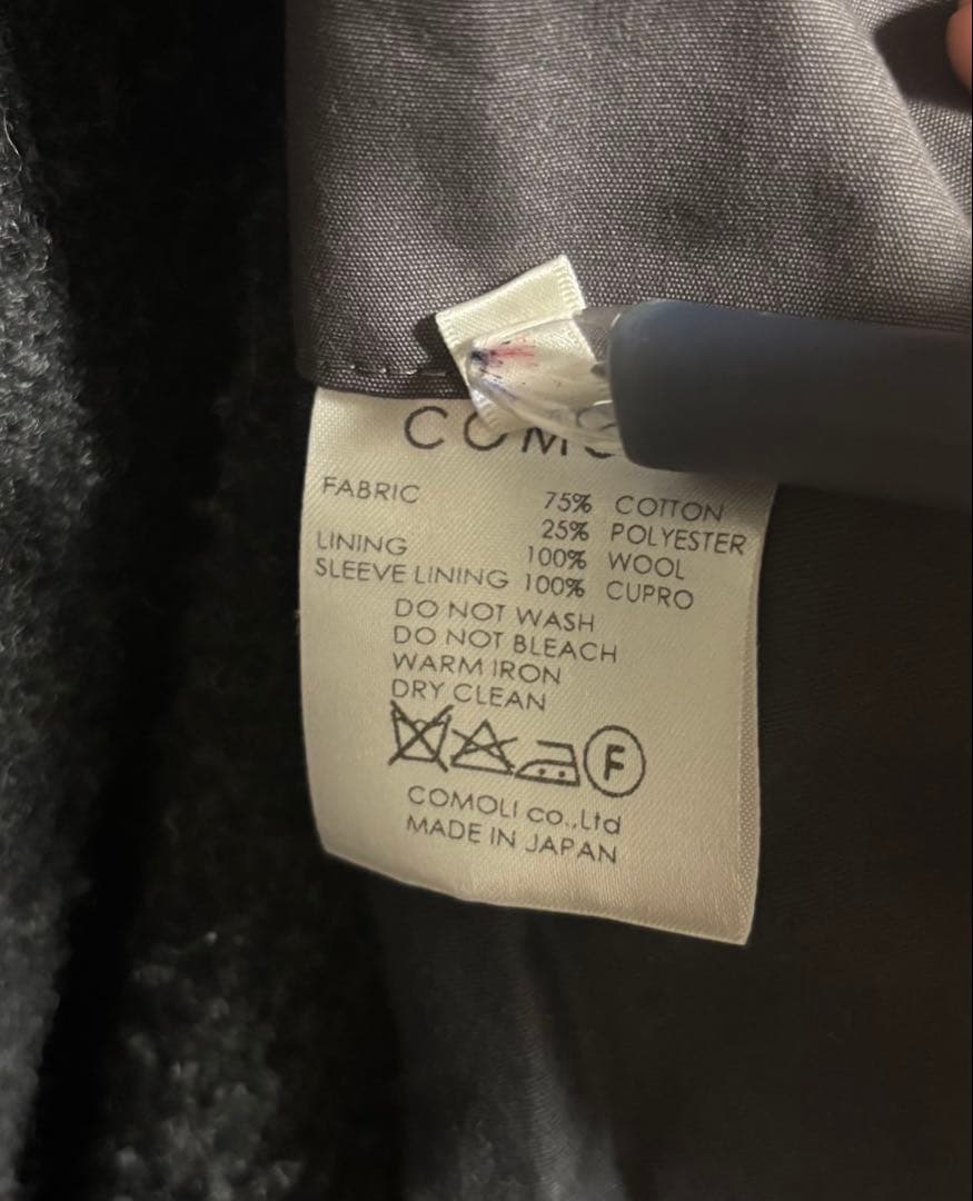 comoli タイロッケンコート　size2 15f-04002