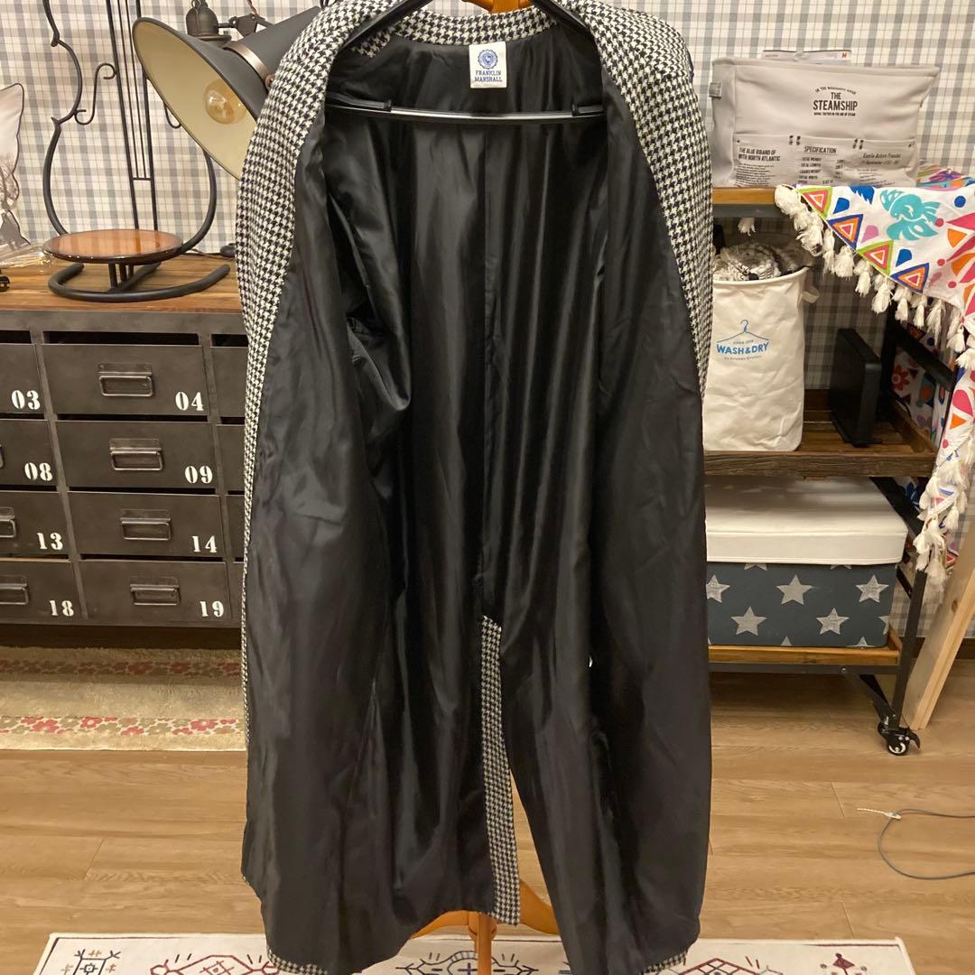 フランクリンアンドマーシャル　ハリスツイードオーバーコート　男女兼用ユニセックス