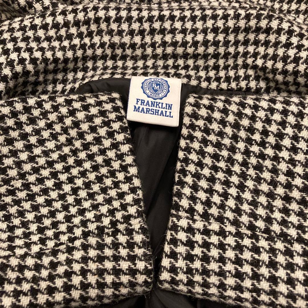 フランクリンアンドマーシャル　ハリスツイードオーバーコート　男女兼用ユニセックス