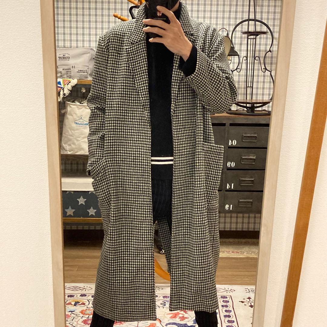 フランクリンアンドマーシャル　ハリスツイードオーバーコート　男女兼用ユニセックス