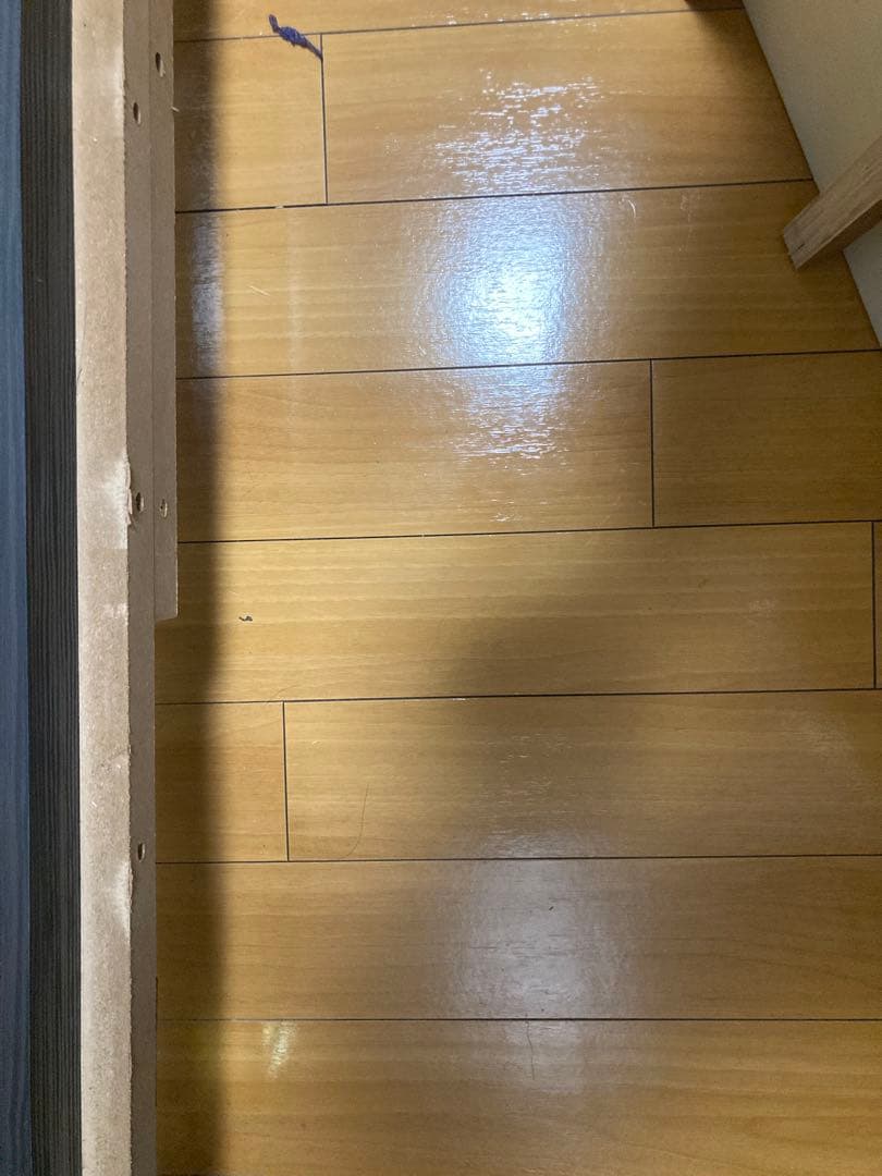 ①マナベインテリアハーツ　シングルベッドフレーム 木製スラット ダークブラウン