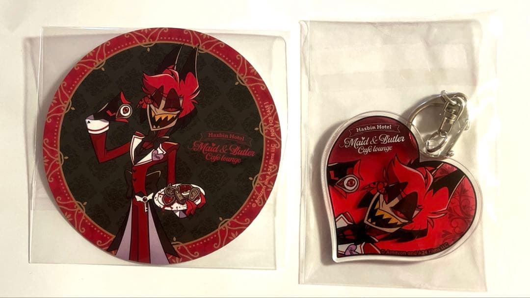 アニメイトカフェ　ハズビンホテル　アラスター　アクキー　コースター