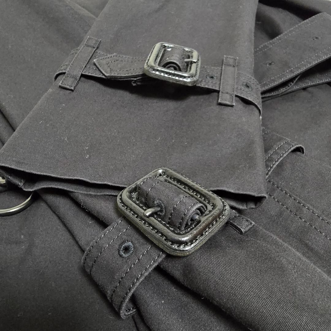 美品　BURBERRY　バーバリー　トレンチコート　ノバチェック　黒　Mサイズ