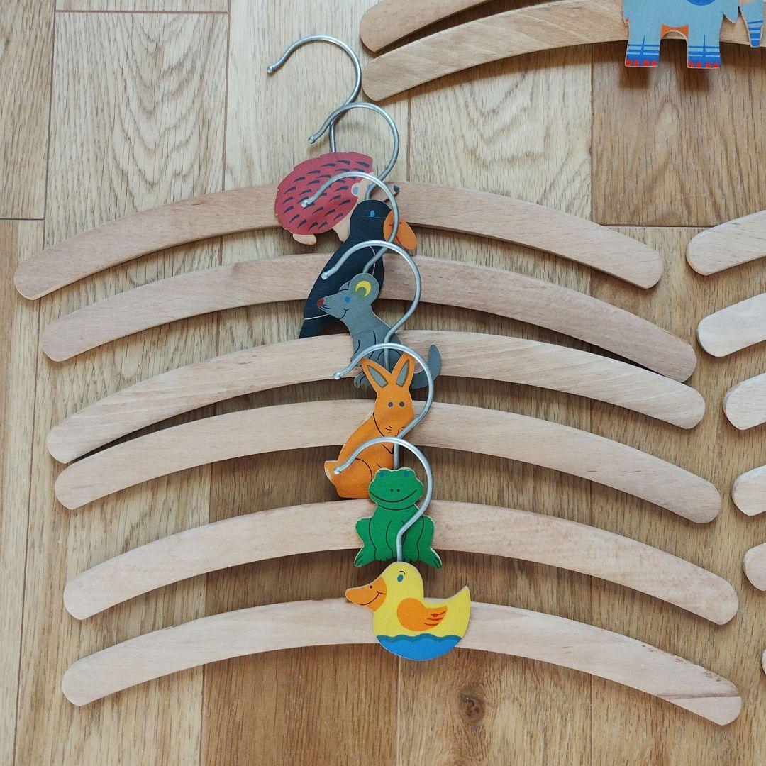 ドイツ ヘラー社 木製ハンガー18本セット ZOO 小さな仲間たち 海
