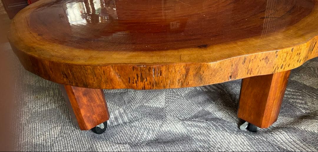 中古 一枚板 丸太 テーブル 家具