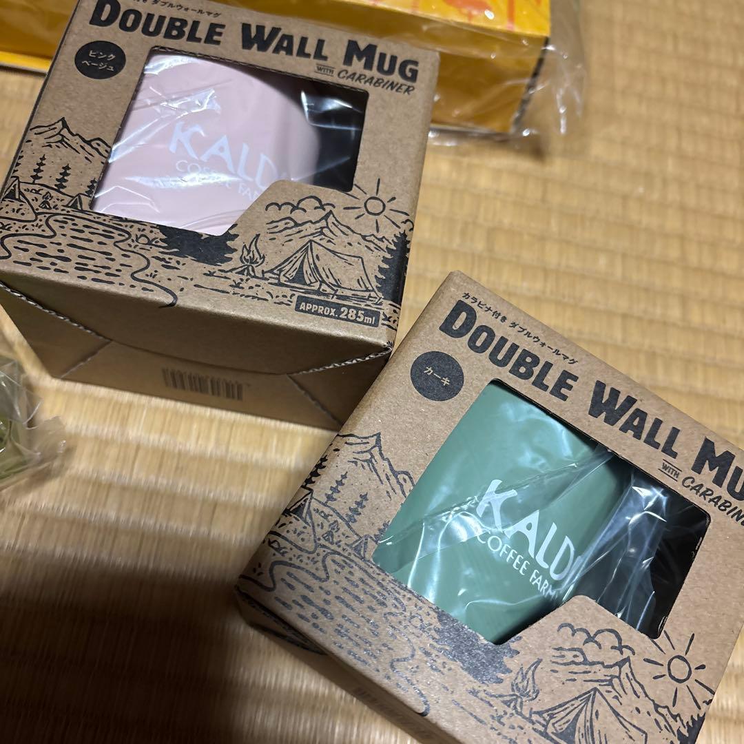 新品　カルディ　メンティン　クッカー　ダブルウォールマグ　4点