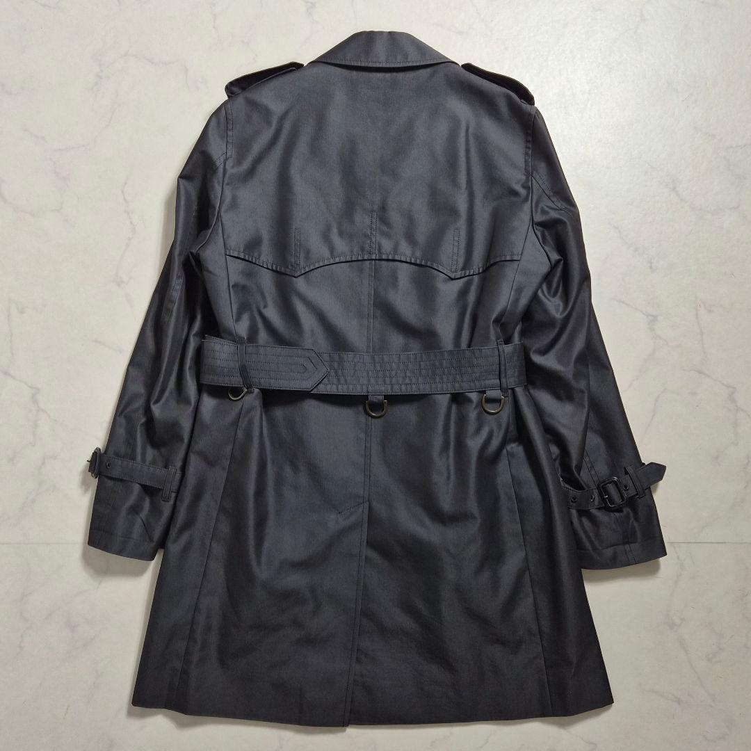 【美品】アクアスキュータム トレンチコート キルティングライナー 36 黒