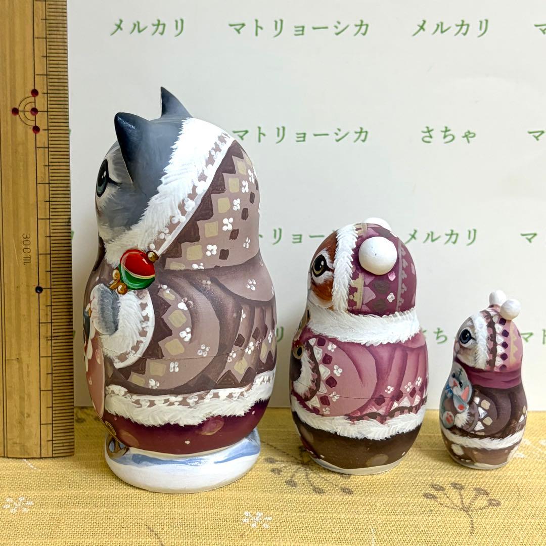 マトリョーシカ　猫　ニコラエヴァ　家族　赤ちゃん